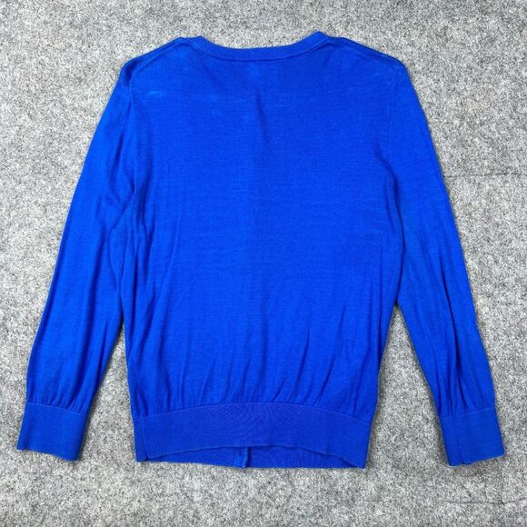 J Crew Sweater Womens Small Blue Clare Cardigan Button Up Long Sleeve Cotton - Picture 6 of 11